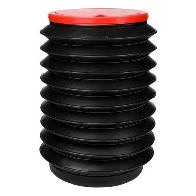 Benson auto afvalbakje - opvouwbaar - met deksel - 17 x 25 cm - vakantie / onderweg