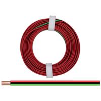 Donau Elektronik 325-014 Draad 3 x 0.25 mm² Rood, Zwart, Groen 5 m