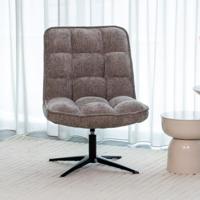 LABEL51 Draaifauteuil 'Vince' Elite stof, kleur Stone