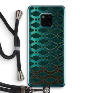 Moroccan tiles: Huawei Mate 20 Pro Transparant Hoesje met koord