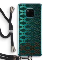 Moroccan tiles: Huawei Mate 20 Pro Transparant Hoesje met koord
