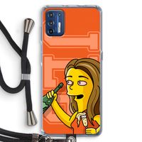 Jamie Lee Simpson: Motorola Moto G9 Plus Transparant Hoesje met koord