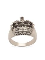 Dolce & Gabbana bague en or blanc 18ct à design de couronne - thumbnail