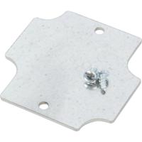 Hammond Electronics 1555BFPL Montageplaat Staal Zilver (l x b x h) 54 x 54 x 1.6 mm 1 stuk(s) - thumbnail