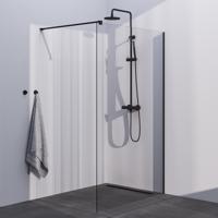 BRAUER Season inloopdouche model C helder glas 120x200 incl. glascoating mat zwart