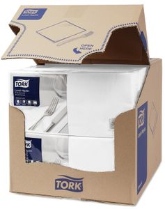 Servetten Tork 2-laags 1/4 gevouwen 200st wit 477149