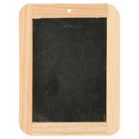 Krijtbordje met houten rand 14,5x19 cm