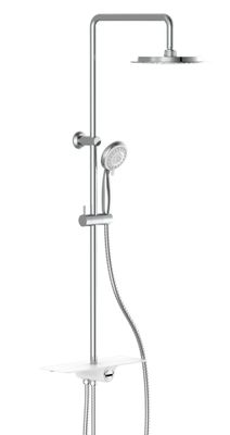 Schutte AQUASTAR hoofddouche set met planchet | chroom-wit
 60500