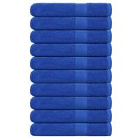 VidaXL Handdoeken frogn 10 st 100x200 cm 360 g/m² blauw