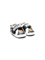 Moschino Kids baskets en cuir à motif Teddy Bear - Noir