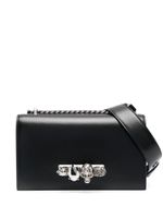 Alexander McQueen sac porté apaule Jewelled en cuir - Noir