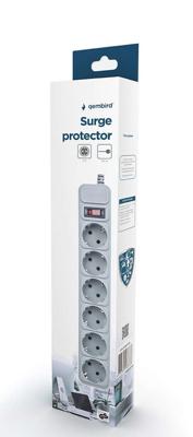 Gembird SPG6-B-6C power uitbreiding 1,8 m 6 AC-uitgang(en)