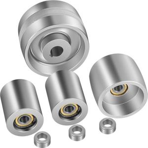 VEVOR Belt Grinder Idler Wheel Set 127 mm Machined Riem Grinder Wheel Set 24 mm Boring Riem Grinder Wielset met Functies van het Volgwiel en Loopwiel voor Metaalslijp- en Niet-metalen Slijpindustrieën