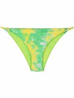 GANNI bas de bikini à imprimé tie dye - Vert