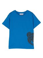 Moschino Kids t-shirt en coton à imprimé ourson - Bleu