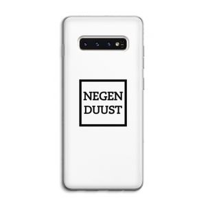 Negenduust vierkant: Samsung Galaxy S10 4G Transparant Hoesje