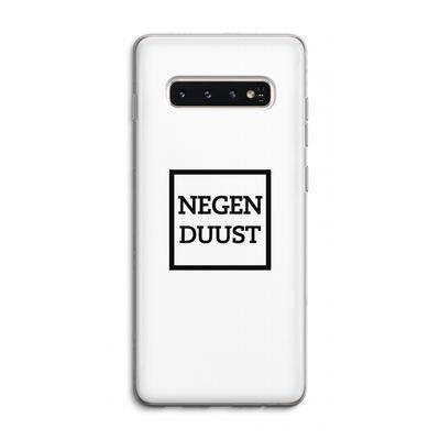 Negenduust vierkant: Samsung Galaxy S10 4G Transparant Hoesje