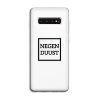 Negenduust vierkant: Samsung Galaxy S10 4G Transparant Hoesje