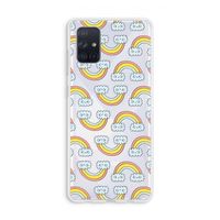 Regenboog: Galaxy A71 Transparant Hoesje
