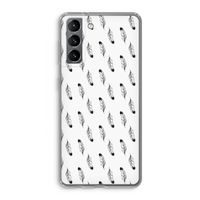 Pluimen: Samsung Galaxy S21 Transparant Hoesje