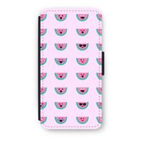 Smiley watermeloenprint: iPhone 8 Plus Flip Hoesje