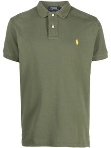 Polo Ralph Lauren embroidered-logo detail polo shirt - Vert