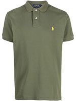 Polo Ralph Lauren embroidered-logo detail polo shirt - Vert - thumbnail