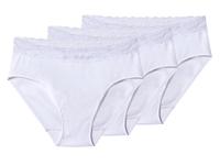 esmara Set van 3 dames onderbroeken (Wit, XL (48/50)) esmara Set van 3 dames onderbroeken (Wit, XL (48/50))