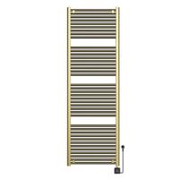 Elektrische Radiator BWS Lara 181.7x60 Cm Smart Wifi Geborsteld Messing PVD
