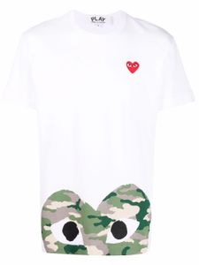 Comme Des Garçons Play t-shirt Play à cœur appliqué - Blanc