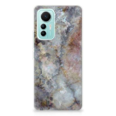 Xiaomi 12 Lite | TPU | Siliconen hoesje | Marmer Grijs