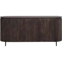 Leen Bakker - Dressoir Vito - Donker - 81x180x43 Cm - Mangohout - Bruin