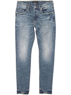 Purple Brand jean slim P001 à taille mi-haute - Bleu