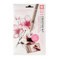 Tekenset sakura creative kit cherry blossom | 12 stuks