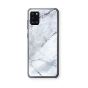 Witte marmer: Samsung Galaxy A31 Transparant Hoesje