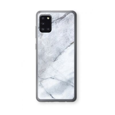 Witte marmer: Samsung Galaxy A31 Transparant Hoesje
