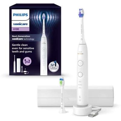 Tandenborstel - PHILIPS - HX7410/02 - Sonicare - 6500 Serie - Wit - Elektrisch