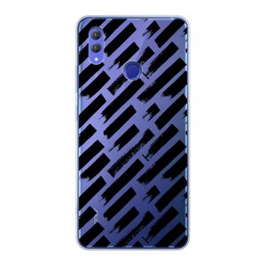 Zwarte vegen: Honor Note 10 Transparant Hoesje