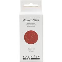 Creativ Company Keramiek glazuur, 984-1101 °c, dekkend, toro red, 60 ml/ 1 fles