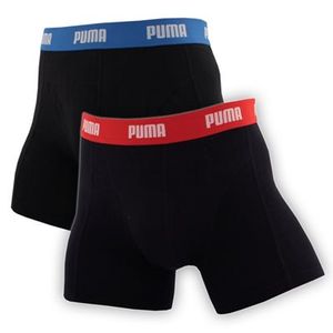 Puma - Basic Boxershorts 2 Pak - Rood/ Blauw