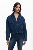 Spijkerjack met dubbele kraag - BLUE - XL