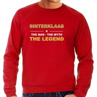 Sinterklaas sweater / outfit / the man / the myth / the legend rood voor heren Sinterklaas sweater / outfit / the man / the myth / the legend rood voor heren