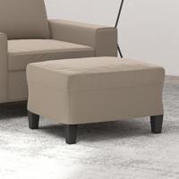 Voetenbank 60x50x41 cm microvezelstof taupe