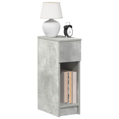 Nachtkastjes 2 st met lade 20x36x60 cm betongrijs