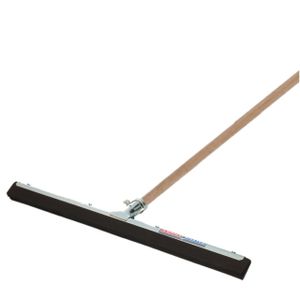 Vloertrekker/douchetrekker voor water metaal/schuimrubber 45 cm met houten steel 130 cm