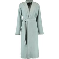 Cawö Cawö 812 Dames kimono badjas - salbei-44 40/42 - thumbnail