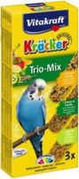Trio Mix kruiden/paprika-sesam/banaan-kiwi/citruskracker parkiet 3in1 - Vitakraft