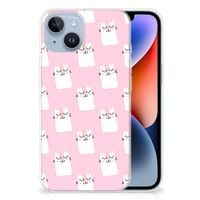 Apple iPhone 14 TPU Hoesje Sleeping Cats - thumbnail