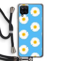 Margrietjes: Samsung Galaxy A12 Transparant Hoesje met koord
