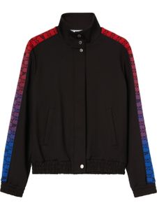 Off-White veste zippée à bandes logo - Noir